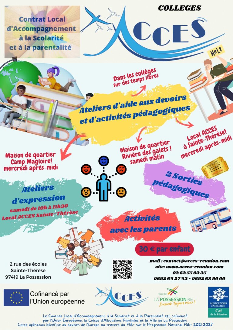 Flyers CLAS 2023/2024 Collèges Acces Réunion